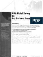 AMA Global Survey On Key Business Issues