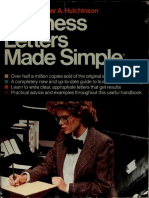 (Made Simple Books) Betty Hutchinson, Warner A. Hutchinson - Business Letters Made Simple-Doubleday (1985)