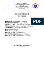 SPG Officers 2019-2020: Department of Education