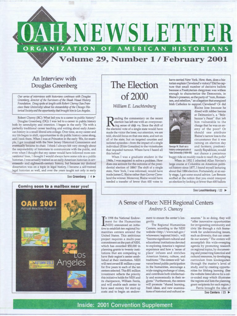 Letter: The Election o 2000 | PDF | Archivist | Museum