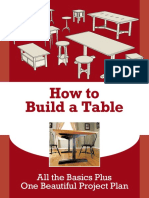 How To Build A Table