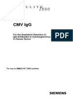CMV Igg: For The Qualitative Detection of Igg Antibodies To Cytomegalovirus (CMV) in Human Serum