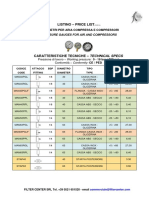 Listino Manometri - Pressure Gauges