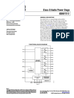 Class-D Audio Power Stage ADAU1513: Features General Description