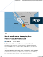 Hurricane Enrique Past Mexico's Southwest - Tribune Travel