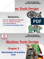 Machine Tools Design: Instructors