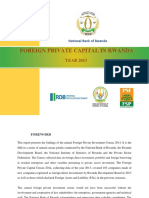 Foreign Private Capital in Rwanda 2013