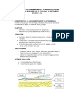 Solucion Del Taller Sobre Las Vias de Administracion de Medicamentos Manejada Por El Personal de Enfermeria Sesion