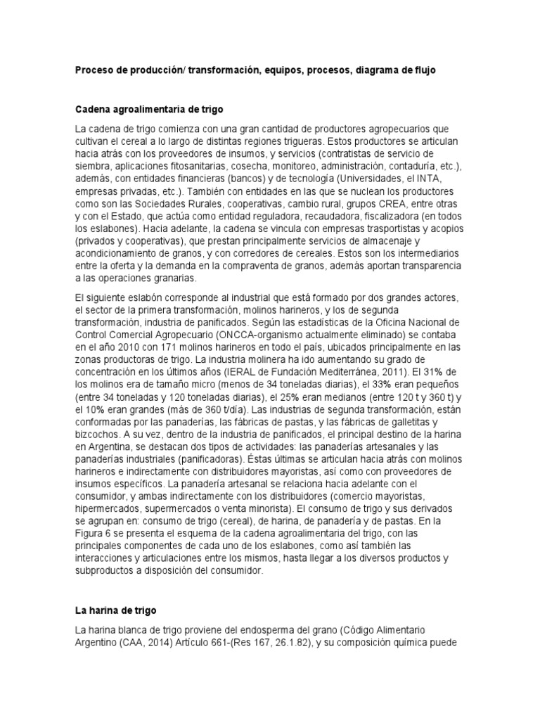 Cadena Agroalimentaria del Trigo en Argentina | PDF | Trigo | Cereales