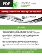 Aula Deformação Plástica