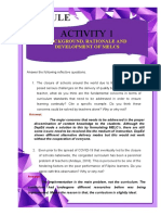 Activity 1: Background, Rationale and Development of Melcs