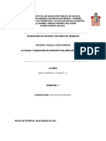 Planeación de Docente Con Experiencia - Jesús Carrasco Toledo