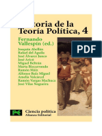 Historia de La Teoria Politica, - Fernando Vallespin