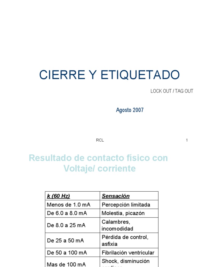 Seguridad en Lock Out/Tag Out: Guía Práctica | PDF | Energía y recursos ...
