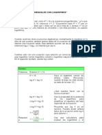 Ecuaciones Exponenciales Con Logaritmos Matematica