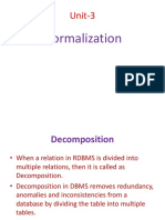 Database Normalization: Forms, Decomposition, and Functional Dependencies