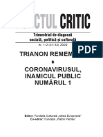 Punctul Critic Journal Analyzes Triannon Treaty and Coronavirus Pandemic</h1