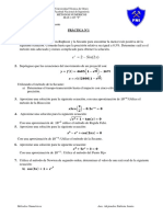 Práctica N°1: Universidad Técnica de Oruro Facultad Nacional de Ingeniería Métodos Numéricos MAT-1105 "F"