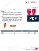 Latex electrical insulating gloves class 4