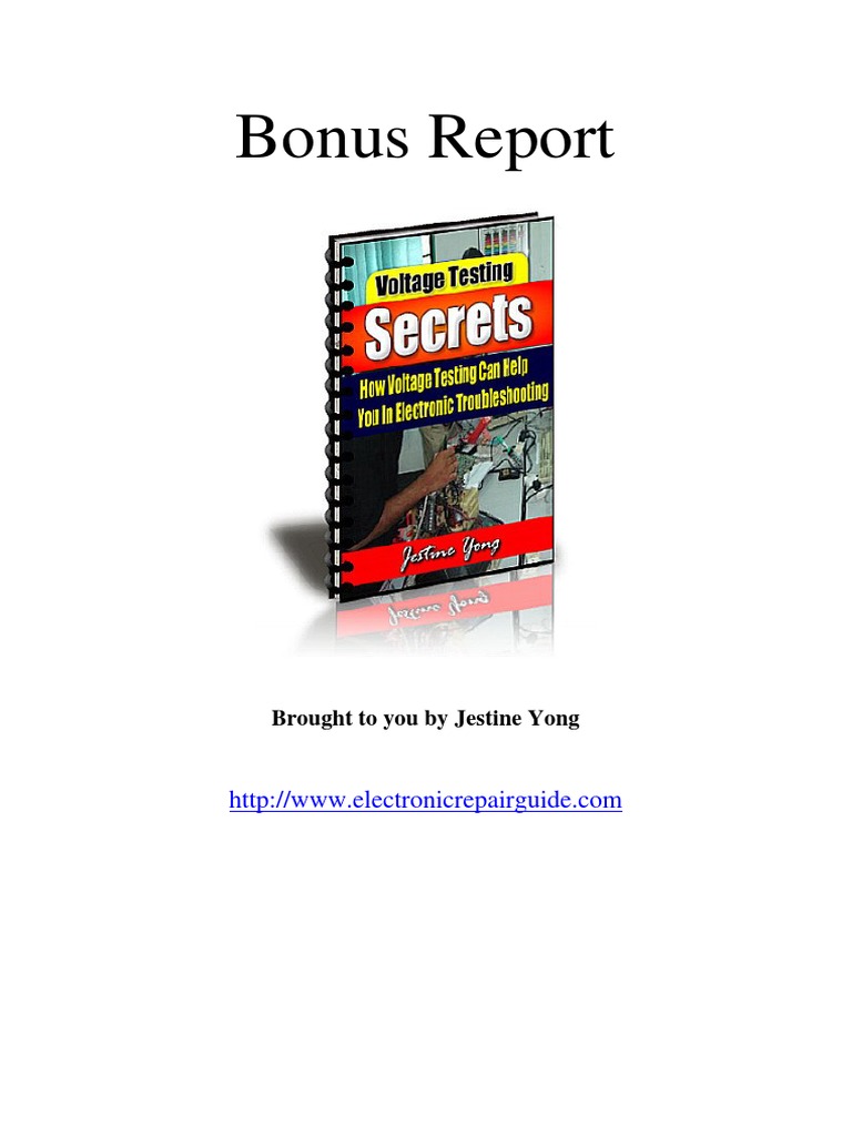 BASIC ELECTRONICS TROUBLESHOOTING AND REPAIR GUIDE BY JESTINE YONG PDF visual data 5