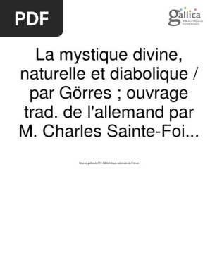 Mistique Divine Et Diabolic Pdf Bibliotheques Et Musees Religions Et Croyances
