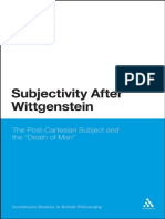 BAX, Chantal. Subjectivity After Wittgenstein - The Post-cartesian Subject and the Death of Man