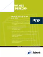 Informes en Derecho Procesal Penal DPP