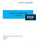 10.2 - Annual Clinical Audit Report 2013 - 2014