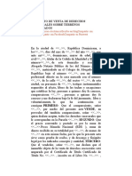 Contrato de Venta de Derechos Sucesorales Sobre Terrenos Registrados