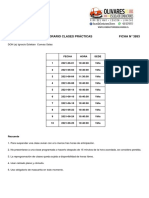 Horario Clases Prácticas