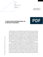 Blanco y Brasil Jr - A circulação internacional de Florestan FernAndes