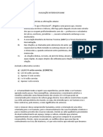 Avaliação interdisciplinar sobre ética e valores humanistas