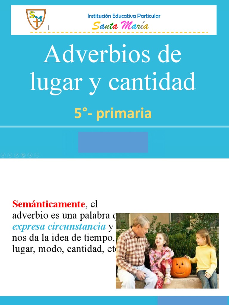 Adverbios de Lugar y Cantidad | PDF