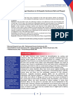 Evaluation of Pathologic Reactions To Orthopedic Hardware (Nail and Plaque)