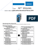 S8VM Power Supplies Will Be Discontinued February 2019: Overview Summary