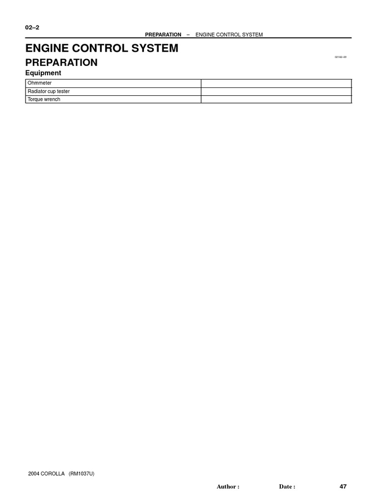 Engine Control System | PDF
