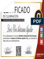 Certificado Doris