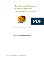 Programa Para El Desarrollo Del Pensamiento Linguistico Verbal