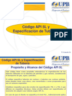 Cap2-Gasod - Código API 5L y Especificación de Tubería