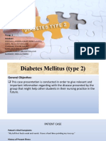 Group 4 Case Presentation on Diabetes Mellitus Type 2