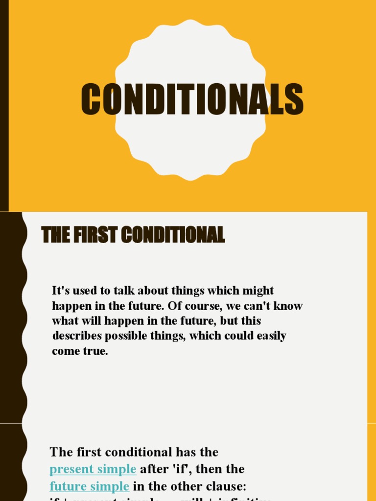 1 and 2 Conditional Explanation | PDF