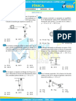 Estatíca I y II: Problemas de equilibrio de fuerzas en barras y sistemas mecánicos