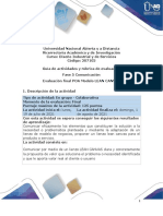 Guia de Actividades y Rúbrica de Evaluación - FASE - 5 - Comunicacion