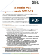 Safer Sex and COVID 19 Es