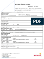 Certificado Catastral Call 144 N0 19 66