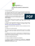 Documentos para Nomeação de Professor Efetivo PDF