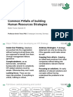 Common Pitfalls of Building Human Resources Strategies: Master Course - Episode 02