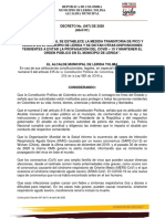 Decreto No 047 Del 01 de Abril de 2020