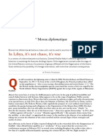 In Libya, It's Not Chaos, It's War, by Patrick Haimzadeh (Le Monde Diplomatique, April 2015)