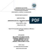 Autoevaluación - Riesgo Oficinas